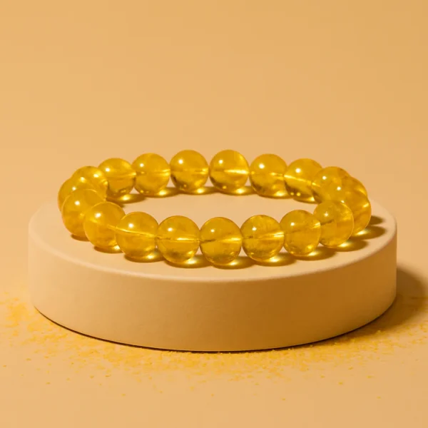 Natural Citrine Crystal Healing Bracelet – Success, Prosperity & Positive Energy