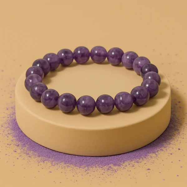 Natural Amethyst Crystal Healing Bracelet – Calmness, Positivity & Spiritual Energy