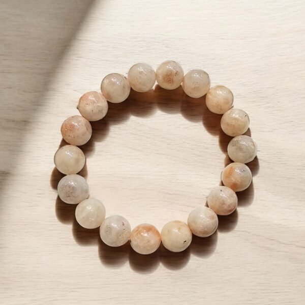 Top Quality 11mm Natural Sunstone Crystal Healing Bracelet – Confidence, Positivity & Leadership Energy